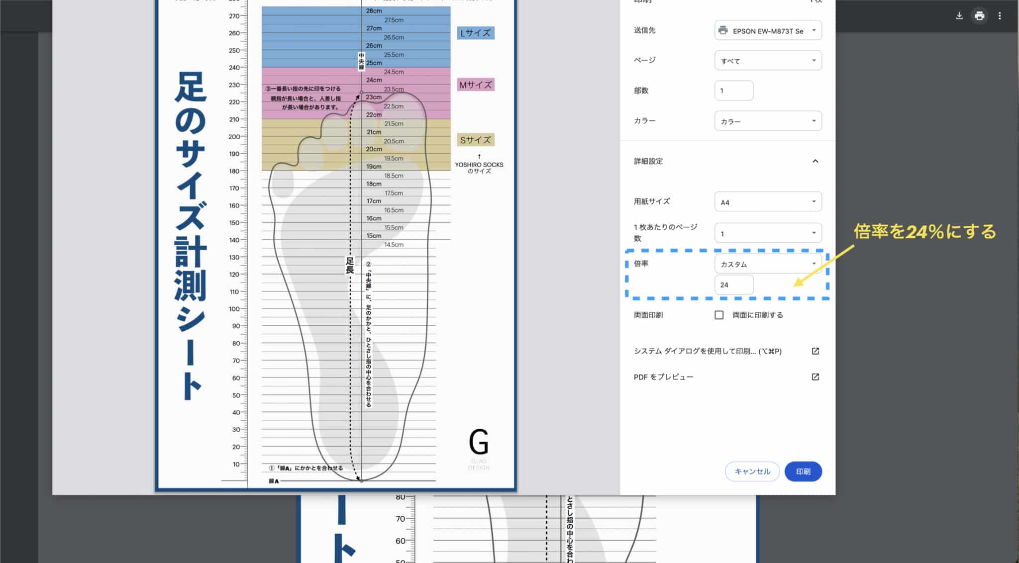 足のサイズを正しく知る｜計測シート無料ダウンロード